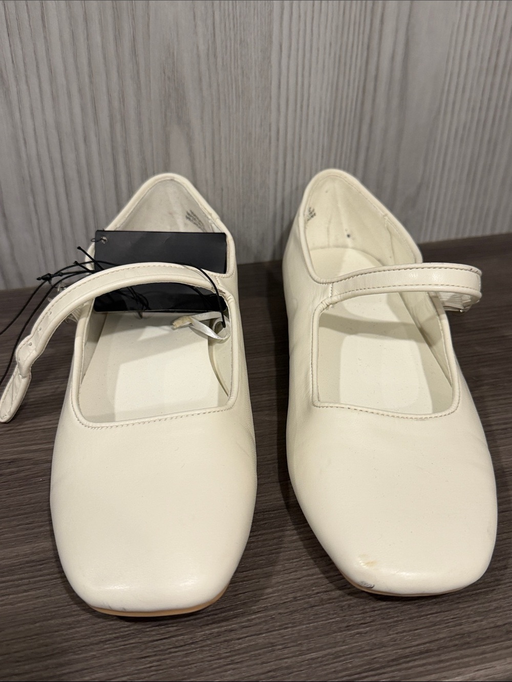 Forever 21 Cream Mary Jane Flats with Strap